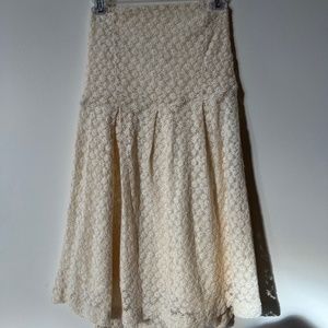 NWOT urban outfitters strapless floral lace dress